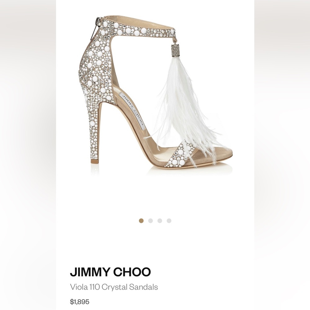 Jimmy Choo Violia sandal 110 heel height never worn size 37.5 (7 us)